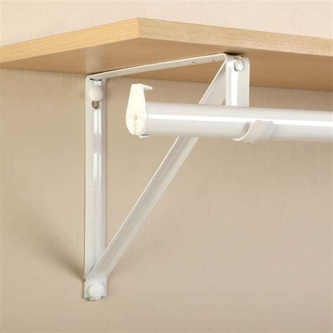 closet metal angle bracket|wayfair closet rod brackets.